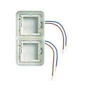 cubyko collerette double lumineuse à LED bleues 230V verticale - HAGER WNA712