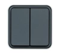 cubyko Double BP 1O/1F gris HAGER WNC044
