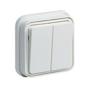 cubyko Double VV encast. blanc HAGER WNE040B