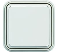 cubyko interrupteur va-et-vient encastré à griffes blanc IP55 - HAGER WNE001BG