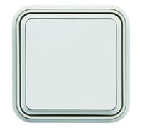 cubyko interrupteur va-et-vient encastré à griffes blanc IP55 - HAGER WNE001BG