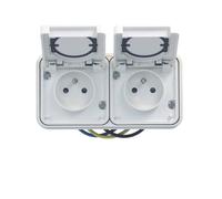 cubyko PC 2H 2P+T encast blanc HAGER WNE122B