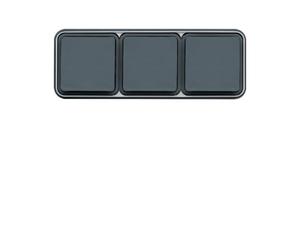cubyko PC 3H 2P+T encast gris HAGER WNE123