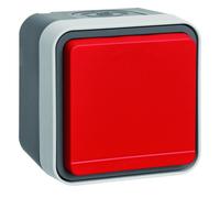 cubyko PC Schuko saillie rouge - HAGER 47403521