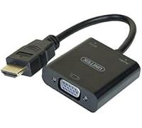CUC exertis Connect 051248 HDMI VGA Black Cable Interface/Gender Adapter - Interfaces de câble/Gender adaptateurs (HDMI, VGA, Mâle/Femelle, Or, Noir, 0,15 m)