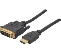 CUC exertis Connect 127875 2 m HDMI DVI Noir Câble et Adaptateur vidéo