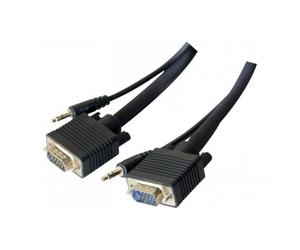 CUC Exertis Connect 137212 câble vidéo et adaptateur 3 m VGA (D-Sub) + 3,5 mm Noir
