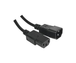 CUC Exertis Connect 808050 Câble d'alimentation 5m Noir - Connecteur C13 Femelle Droit vers C14 Mâle Droit - 0.75mm² - 10A