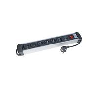 Cuc Exertis Connect 808793 Intérieur 6sortie(s) CA 1.8m Noir multiprise - Multiprises (Intérieur, 1,8 m, 6 Sortie(s) CA, 1,5 mm², Aluminium, Noir, Aluminium)