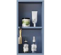 CucCe Armoire de Niche en Acier Inoxydable, Aucun carrelage requis, Armoire Murale de séparation, Finition du Meuble TV Disponible dans Une variété de Couleurs(Blu)