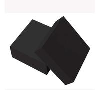 CucCe blocs en caoutchouc Patins antidérapants en caoutchouc 200 mm × 200 mm, lot de 2, tampons d'isolation des vibrations for la réduction du bruit et la prévention des glissements(5mm)