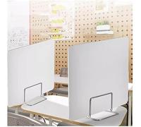 CucCe Cloison de séparation de Bureau, Lot de 2, en PVC, autoportante, for Table, Cabine, Portable, Salle de Classe, étudiant(60X40CM)