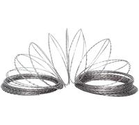CucCe Clôture en fil barbelé Bobine de fil fer barbelé galvanisé, grillage double hélice, anti-escalade, 20 m