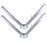 CucCe Clôture en fil barbelé Bras d'extension en fil de fer barbelé emballés en rouleau, supports en V galvanisés à chaud, antivol et anti-escalade