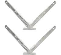 CucCe Clôture en fil barbelé Lot de 2 supports de fil barbelé à lame, en forme de V, bras d'extension en acier galvanisé à chaud