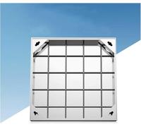 CucCe Couvercle de Regard Invisible Couvercle de Regard de Pavage encastré en Acier Inoxydable, for extérieur/Cour/allée/Trottoir(8cm,60 * 60cm/23.6 * 23.6in)