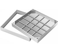 CucCe Couvercle de Regard Invisible Couvercle de Regard en Acier Inoxydable Invisible, Couvercle de Fosse septique décoratif Invisible for l'extérieur(8cm,80 * 80cm/31.5 * 31.5in)