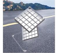 CucCe Couvercle de Regard Invisible Couvercle de Regard en Acier Inoxydable Invisible, Couvercle de Regard carré, Couvercle de Fosse septique de Jardin(5cm,70 * 70cm/27.6 * 27.6in)