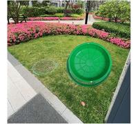 CucCe Couvercle de Regard Invisible Couvercle de Regard encastré Couvercle de Regard Circulaire en résine, for Gazon de Pavage de Cour, puisard divisé et Bassin d'égout(80cm/31.5in)