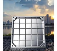 CucCe Couvercle de Regard Invisible Couvercle de Regard encastré en Acier Inoxydable, Couvercle et Cadre de Regard Invisibles(8cm,80 * 80cm/31.5 * 31.5in)