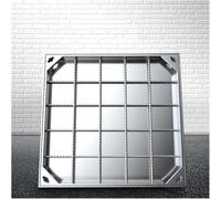 CucCe Couvercle de Regard Invisible Couvercle de Regard encastré en Acier Inoxydable for Fosse septique de Jardin(5cm,50 * 50cm/19.6 * 19.6in)