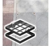 CucCe Couvercle de Regard Invisible Couvercle de Regard encastré en Acier Inoxydable Robuste for Fosse septique, avec accès for Inspection.(19.7x19.7x2in)