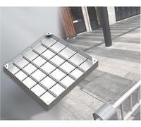 CucCe Couvercle de Regard Invisible Couvercle de Regard encastré Invisible, Couvercle de Chambre d'inspection en Acier Inoxydable, for patios, Jardins, écoles, Cours(5cm,70 * 70cm/27.6 * 27.6in)