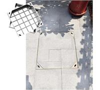 CucCe Couvercle de Regard Invisible Couvercle de Regard Invisible en Acier Inoxydable, Couvercle de Regard et Cadre intégrés, for patios, Jardins, écoles(8cm,70 * 70cm/27.6 * 27.6in)