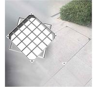 CucCe Couvercle de Regard Invisible Couvercle et Cadre de Regard Invisibles, Couvercle de Regard carré, for Fosse septique de Cour de pelouse for allée(8cm,60 * 60cm/23.6 * 23.6in)