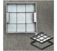 CucCe Couvercle de regard invisible Couvercles de fosse septique encastrés et résistants avec poignée rétractable - Couvercle de regard de drainage robuste for allées et usage extérieur(31.5x31.5x2in)