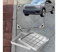 CucCe Couvercle de Regard Invisible Couvercles de Regard rectangulaires, couvercles d'égout extérieurs encastrés Invisibles for fosses septiques, Robustes, 3 tonnes(50 * 50cm/19.6 * 19.6in)