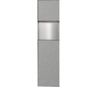 CucCe Douche en Acier Inoxydable, étagère de Douche encastrée Simple avec lumière LED, for Le Rangement de la Salle de Bain(Metallic,A-22.4x74.5x14cm)
