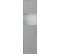 CucCe Douche en Acier Inoxydable, étagère de Douche encastrée Simple avec lumière LED, for Le Rangement de la Salle de Bain(Bianco,A-22.4x74.5x14cm)
