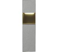 CucCe Douche en Acier Inoxydable, étagère de Douche encastrée Simple avec lumière LED, Niches à Unique, Niche Verticale étanche l'eau(Natural,B-22.4x74.5x14cm)