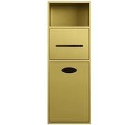 CucCe Étagère encastrée en Acier Inoxydable, Solution de Rangement Facile for la Douche, sans carrelage, optimisant l'espace.(Gold 20x63x13.5cm)