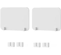 CucCe Lot de 2 cloisons de séparation acoustiques for Bureau, réduisant Le Bruit et Les Distractions visuelles Lors des examens des étudiants(Bianco,50X30CM)