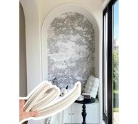 CucCe Moulures de porte cintrée Moulures murales décoratives autocollantes, moulures en arc à peindre for portes, adaptées aux murs décoratifs, cadres de miroirs(W4.5cm(1 3/4"))