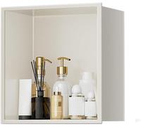 CucCe Niche de Douche en Acier Inoxydable 304 - Étagère encastrée for Salle de Bain - Solution de Rangement Moderne - Installation Facile(Bianco)