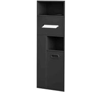 CucCe Niche de Douche en Acier Inoxydable, Niche de Poubelle encastrée for Porte-Papier Toilette, for Les hôtels et Les lieux publics(Black,30x78cm)