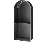 CucCe Niche Murale avec lumière LED Non Variable, Niche de Douche encastrée for Le Rangement de la Salle de Bain(62x28x15cm)