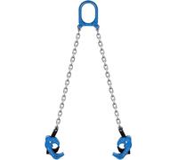CucCe Pince de levage pour marbre Dispositif de levage à fourche for baril pétrole, pince anneau chaîne polyvalente, crochet spécifique au chariot élévateur, écarteur(A/2 Claw Spreader+1m/2t Sling)