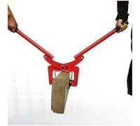 CucCe Pince de levage pour marbre Outil de levage de pierre de type ciseaux réglable avec revêtement en caoutchouc, dispositif de levage de carreaux de marbre(S-Opening 6-18cm (2 3/8"-7 1/8"))