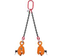 CucCe Pince de levage pour marbre Pince à plaque verticale avec chaîne, pince de levage de plaque de 1 tonne, équipement de levage de manutention en acier robuste(1M)