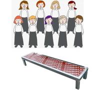 CucCe Plateforme de réhausseur chorale Marches de chœur à un étage, adaptées à toutes sortes d'événements, fêtes et représentations, faciles à assembler