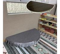 CucCe Plateforme de réhausseur chorale Scène de performance portable, présentoir de produits, semi-circulaire, mobile et pliable, adaptée aux écoles et aux chorales(DIA 120CM (47 1/4"),H10cm (4"))