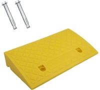 CucCe Rampes Rampes en Plastique for trottoirs, trottoirs, garages, quais de Chargement et seuils(Giallo,50 * 27 * 9cm)