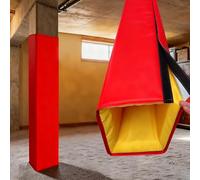 CucCe Rembourrage de Protection à Colonne carrée, Coussinets de Rembourrage for Cerceau de Basket-Ball et Aire de Jeux, Coussinets de Protection résistants aux Chocs(H 5ft/1.5m,3"X3"(8X8CM))