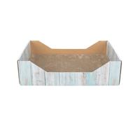 Cuccia tiragraffi, in cartone, 45x12x33cm, turchese Trixie