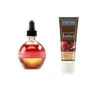 Cuccio Kit d'hydratation à la grenade et à la figue - Huile pour cuticules de 75 ml et tube de beurre de 113,4 g