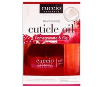 Cuccio Naturale Cuticle Revitalizing Oil Set - Pomegranate and Fig For Unisex 2 Pc 2.5oz Eyedropper, 0.33oz Rollerball
